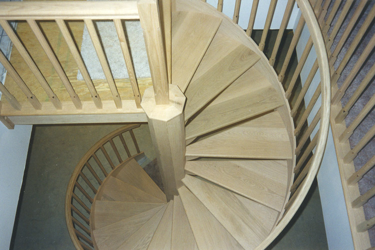 This 7ft diameter spiral has a continuous skirt around the outside which adds rigidity to the structure.